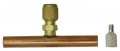 CPS AVCT6 Copper Tube Tees, 1/4in SAE x 3/8in OD, 3-Pack-