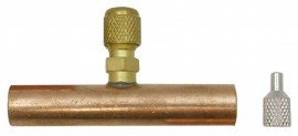 CPS AVCT8 Copper Tube Tees, 1/4in SAE x 1/2in, 3-Pack-