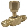 CPS AVT64 Access Fittings with Cap and Core, 1/4in SAE Male x 1/4in SAE Male x 1/4in SAE Female Hex, 3-Pack-