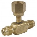 CPS AVT64Z Access Fittings with Cap and Core, 1/4in SAE Male x 1/4in SAE Male x 1/4in SAE Female, 3-Pack-