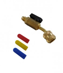 CPS BV410A Ball Valve Hose Adapter, 1/4in SAE Male x 1/2in-20 UNF Female-