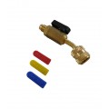 CPS BV410A Ball Valve Hose Adapter, 1/4in SAE Male x 1/2in-20 UNF Female-