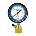 CPS GT2 3.5in Gas Gauge, 0 to 100psi, 3/4in FPT Bell with Access Valve-