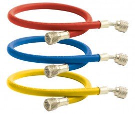 CPS HS5A Standard Charging Hoses with Anti-Blowback Valve, 5ft, 3-Pack-