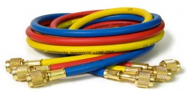 CPS HS6 Standard Refrigerant Charging Hoses, 6ft, 3-Pack-