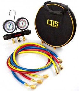 CPS MT2H7P5A Manifold and Gauge Set, 5ft ABB Hoses-