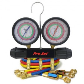 CPS MT2H7P5E Manifold and Gauge Set, 5ft BVE Hoses-