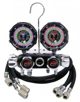CPS MV4H4BK5AZK BlackMax Manifold and Gauge Set-