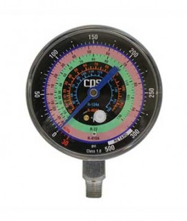 CPS RGH4L Low-Pressure Gauge, R-134a/R-22/R-404A/R-410A, 1% Accuracy-