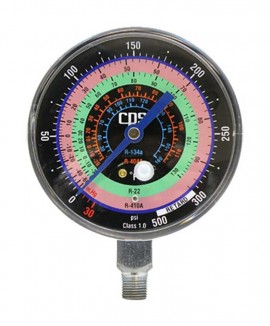 CPS RGH5L Low-Pressure Gauge, R-22/R-404A/R-410A, 1.6% Accuracy-
