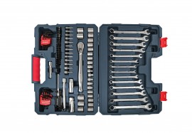 Crescent CTK128MP2N 128-Piece Mechanics Tool Set, 0.38" drive, SAE/Metric-