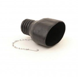 Crushproof Tubing CTF575 Oval Adapter for twin-tailpipes up to 3&amp;quot;, 3.5 x 8.5&amp;quot;-