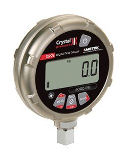 Ametek Crystal XP2i Digital Pressure Gauge with datalogging, 0 to 300 psi, 4.5&amp;quot; dial, &amp;frac14; NPT panel mount, diecast aluminum housing-