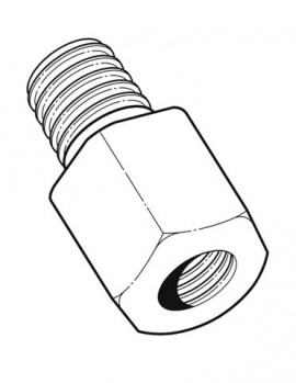 AMETEK Crystal 4494 Non-Crystal Wrench-Tight MP Female to &amp;frac38; NPT Male Adapter-