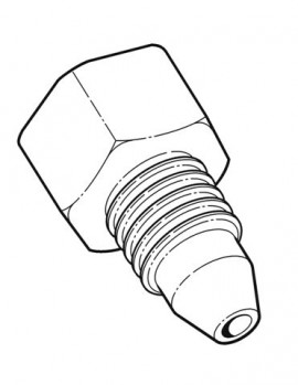 AMETEK Crystal 4498 Non-Crystal Wrench-Tight MP Male to &amp;frac14; NPT Female Adapter-