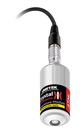 AMETEK Crystal ATMi Intrinsically Safe Temperature Module with PT100, 32.81&#039; cable, calibration certificate-