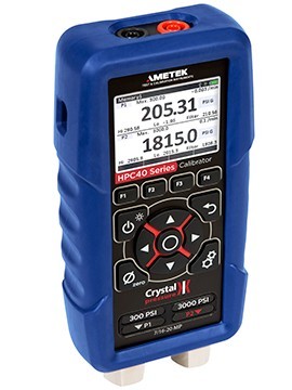 AMETEK Crystal HPC42 Dual Sensor Pressure Calibrator with BARO option and system B, 30 psi/300 psi-
