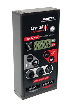 AMETEK Crystal IS33 Pressure Calibrator, 300 psi/1500 psi-