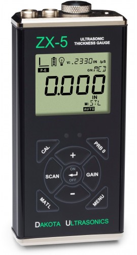 Dakota Ultrasonics ZX-5 Ultrasonic Thickness Gauge with USB-C Connectivity-