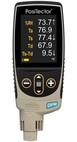 DeFelsko DPMIR1 PosiTector Standard Dew Point Meter with built-in probe and infrared surface temperature sensor-