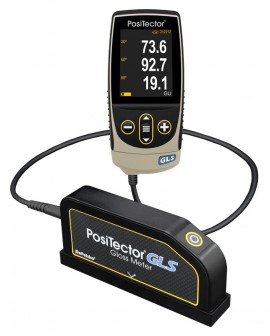 DeFelsko PosiTector GLS Advanced Gloss Meter with 60&amp;deg; probe, 0 to 1000 GU, 250,000 readings-