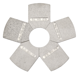 DeFelsko SRCMILSHOT Keane-Tator Surface Roughness Comparator, shot blast, 2, 2.5, 3, 4 and 5.5 mils-