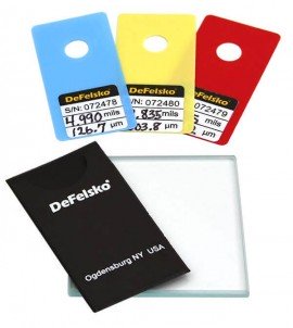 DeFelsko STDCSSSPG Certified Shim Kit for the SPG, 50/125/500 &amp;mu;m-