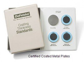 DeFelsko STDS4 Certified Coated Metal Plate for Standard Coating Thickness Gauge-
