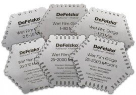 DeFelsko WFG3000SS Stainless Steel Wet Film Thickness Gauge, 6-sided, 25 to 3,000 μm, metric-