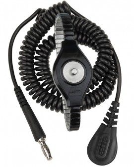 DESCO 09082 Ultra-Light Adjustable Metal Expansion Wrist Strap, 0.16&amp;quot;-