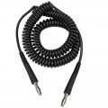 DESCO Relaxed Retraction Coil Cord, banana plug, 12'-