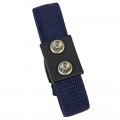 DESCO 19861 Dual-Wire Adjustable Wrist Strap, blue, 0.28" sockets-