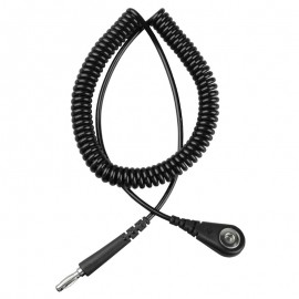 DESCO 09037 Coil Cord with 0.16" snap socket, 6'-