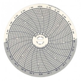 Dickson C205 Replacement Charts, 4&quot;, 24h, -22 to 120&amp;deg;F, Box of 60-