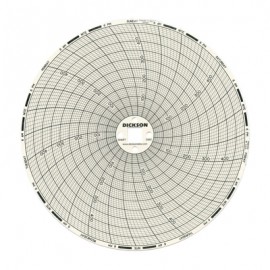 Dickson C661 Replacement Charts, 6&quot;, 7 day, 0 to 500&amp;deg;F/C, Box of 60-