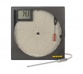 Dickson KT803 Temperature Chart Recorder with Alarm and LCD, 12 VDC/120 to 240 VAC-