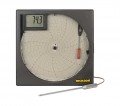 Dickson KT803 Temperature Chart Recorder with Alarm and LCD, 12 VDC/120 to 240 VAC-