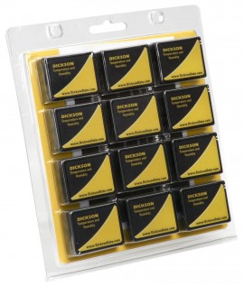 Dickson TK550 Compact Temperature/Humidity Data Loggers, 12-Pack-