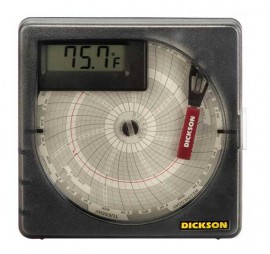 Dickson VFC70 Temperature Chart Recorder with Digital Display, 7 Days-