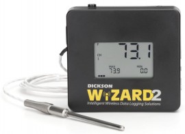 Dickson WT350 WiZARD2 Wireless Temperature Data Logger, RTD Probe-