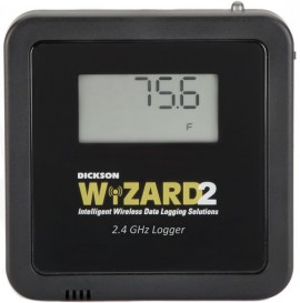 Dickson WT420 WiZARD Wireless Temperature Data Logger with Digital Display, 2.4 GHz-