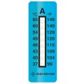 Digi-Sense 08068-22 Irreversible 8-Point Vertical Temperature Label, 160 to 230&amp;deg;F-