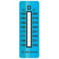 Digi-Sense 08068-26 Irreversible 8-Point Vertical Temperature Label, 230 to 390&amp;deg;F-