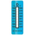 Digi-Sense 08068-26 Irreversible 8-Point Vertical Temperature Label, 230 to 390&amp;deg;F-