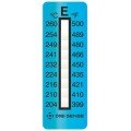 Digi-Sense 08068-28 Irreversible 9-Point Vertical Temperature Label, 400 to 500&amp;deg;F-