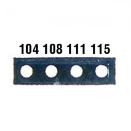 Digi-Sense 08068-41 Irreversible 4-Pt Micro Horizontal Temperature Label, 104 to 115&amp;deg;F-