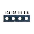 Digi-Sense 08068-43 Irreversible 4-Pt Micro Horizontal Temperature Label, 160 to 190&amp;deg;F-