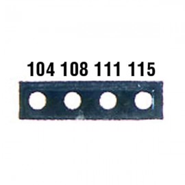 Digi-Sense 08068-47 Irreversible 4-Pt Micro Horizontal Temperature Label, 320 to 351&amp;deg;F-