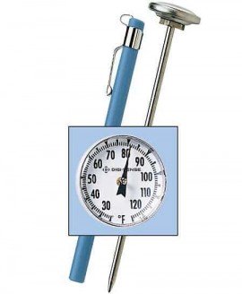 Digi-Sense 08080-73 Stainless-Steel Bimetal Pocket Thermometer, -10 to 110&amp;deg;C-