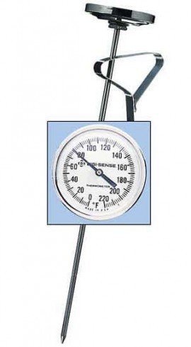 Digi-Sense 08080-89 Stainless-Steel Bimetal Pocket Thermometer, 50 to 500&amp;deg;F, 5&amp;deg;F Division-